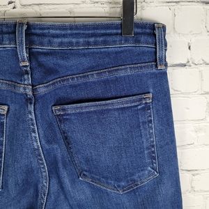 JUST BLACK | Anthro The Slim Wide Leg high rise crop jeans BP239J